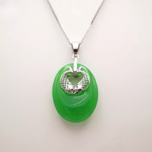 Load image into Gallery viewer, Nature Jade Double Fish Pendant Necklace Gift Jewelry charm Blessing Lucky new e