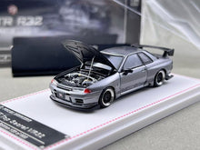 Load image into Gallery viewer, FH 1:64 Gray Skyline GTR R32 Top Secret Sports Model Diecast Metal Car New Collection