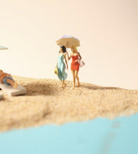 Load image into Gallery viewer, 1:64 Painted Figure Model Miniature Resin Diorama Sand Toy Beach Pool Sunbath