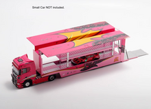 Load image into Gallery viewer, 1:64 Pink Scania S730 Enclosed Double Deck Truck Model Diecast Metal Car BN
