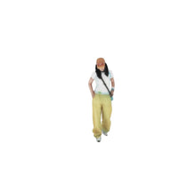 Load image into Gallery viewer, 1:64 Painted Figure Mini Model Miniature Resin Diorama Woman Girl Yellow Pants