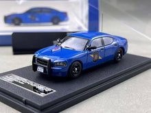 Load image into Gallery viewer, Rollin 1:64 2008 Blue Michigan MIP Police Charger Model Diecast Metal Car New Collection
