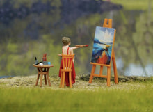 Load image into Gallery viewer, 1:64 Painted Figure Model Miniature Resin Diorama Sand Painter Artist Drawing Collection