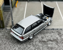 Load image into Gallery viewer, Mortal 1:64 Silver E34 Touring Wagon VIP Sports Model Diecast Metal Car New Collection