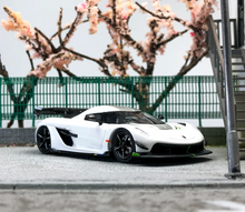 Load image into Gallery viewer, CM 1:64 White Jesko Absolut Super Racing Sport Model Diecast Metal Car New Collection