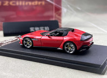 Load image into Gallery viewer, PK 1:64 Red 12C Spider Convertible Sports Model Diecast Metal Car New Collection