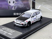 Load image into Gallery viewer, ET 1:64 White Civic Eg6 MK5 Widebody Sports Model Diecast Metal Car New Collection