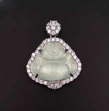 Load image into Gallery viewer, Nature Jade Laughing Buddha Pendant Necklace Gift Jewelry charm Blessing New D