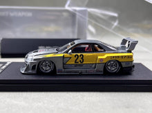 Load image into Gallery viewer, SW 1:64 Varnish Skyline GTR ER34 LBWK #23 Sports Model Diecast Metal Car New Collection