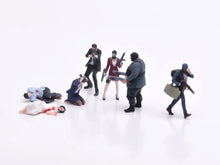 Load image into Gallery viewer, 1:64 Painted Figure Model Miniature Resin Diorama Toy Sand Gangster Bandit Set