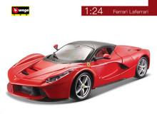 Load image into Gallery viewer, Bburago 1:24 Red Laferrari Racing Sports Model Toy Diecast Metal Car BN