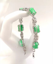 Load image into Gallery viewer, Nature Jade Beaded Bracelet Jewelry Blessing Lucky Fortune Gift For Her Chain g