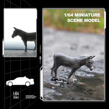 Load image into Gallery viewer, 1:64 Painted Figure Mini Model Miniature Farm Scenes Sand Resin Toy Donkey