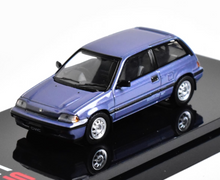 Load image into Gallery viewer, HobbyJapan 1:64 1984 Blue CIVIC Si E-AT Hatchback Model Diecast Metal Car New Collection
