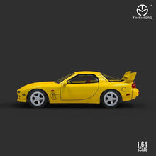 Load image into Gallery viewer, TM 1:64 JDM RX7 FD Racing Sports Model Classic Diecast Metal Car Box