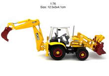Load image into Gallery viewer, 1:76 Yellow JCB 3CX Backhoe Loader Model Diecast Metal Car New Collection