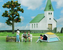 Load image into Gallery viewer, 1:64 Painted Figure Model Miniature Resin Diorama Sand Reading Woman Lady Toy Collection