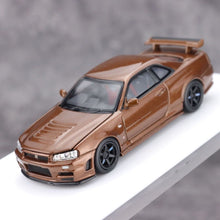 Load image into Gallery viewer, MH 1:64 Brown Skyline GTR R34 Nismo CRS Sports Model Diecast Metal Car New Collection