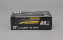 Load image into Gallery viewer, JDM64 1:64 Yellow Carbon Civic Type R EK9 Sports Model Diecast Metal Car New Collection