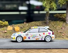 Load image into Gallery viewer, MH 1:64 White Civic EK9 Happy Children's Day Sport Model Diecast Metal Car New Collection