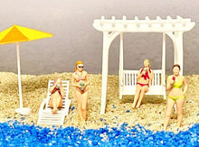 Load image into Gallery viewer, 1:64 Painted Figure Model Miniature Resin Diorama Sand Beach Beauty Bikini Girl