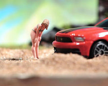 Load image into Gallery viewer, 1:64 Painted Figure Model Miniature Resin Diorama Sand Sexy Girl Lady Bikini Toy