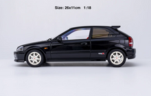 Load image into Gallery viewer, MH 1:18 Black JDM Civic Type R EK9 Hatchback Engine Model Diecast Metal Car