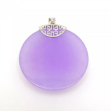 Load image into Gallery viewer, Nature Jade Peace Round Pendant Necklace Gift Jewelry charm Blessing Lucky new d
