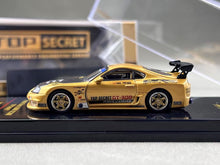 Load image into Gallery viewer, Inno 1:64 Gold Supra A80 GT300 Top Secret Sports Model Diecast Metal Car New Collection