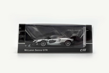 Load image into Gallery viewer, CM 1:64 White Senna GTR Racing Sports Model Diecast Metal Car New Collection