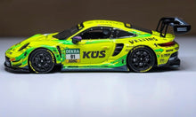 Load image into Gallery viewer, TH 1:64 Yellow 911 GT3 R 2024 DTM #91 Racing Sport Model Diecast Metal Car New Collection