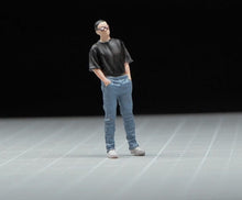 Load image into Gallery viewer, 1:64 Painted Figure Mini Model Miniature Resin Diorama Sand Cool Man Sunglasses New