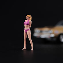 Load image into Gallery viewer, 1:64 Painted Unpainted Figure Model Miniature Resin Diorama Beauty Bikini Girl New