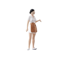 Load image into Gallery viewer, 1:64 Painted Figure Mini Model Toy Miniature Car Scenes Resin Apron Waitress