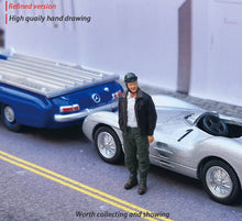 Load image into Gallery viewer, 1:64 Painted Figure Mini Model Miniature Resin Diorama Toy Pilot Airman Aviator