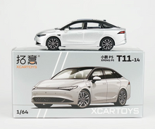 Load image into Gallery viewer, XCARTOYS 1:64 Silver Xpeng P5 EV Vehicle Sedan Model Diecast Metal Car