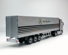Load image into Gallery viewer, TM 1:64 Silver Benz Actros Tractor Container Truck Model Diecast Metal Car New