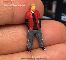 Load image into Gallery viewer, 1:64 Painted Figure Mini Model Miniature Resin Diorama Street Tattoo Man Boy Guy
