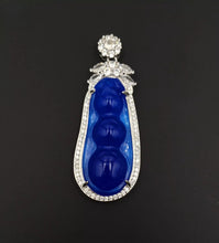 Load image into Gallery viewer, Nature Jade Fortune Beans Pendant Necklace Gift Jewelry charm Blessing Lucky c