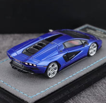 Load image into Gallery viewer, EC 1:64 Blue Countach LPI800-4 Racing Sports Model Diecast Resin Car New Collection