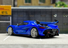 Load image into Gallery viewer, Tarmac 1:64 Blue Jesko Attack Racing Sports Model Diecast Metal Car New Collection