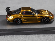 Load image into Gallery viewer, TM 1:64 Plating Gold JDM RX-7 FD3S RE Sports Model Diecast Metal Car New Collection