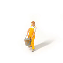 Load image into Gallery viewer, 1:64 Painted Figure Mini Model Miniature Resin Diorama Painter Worker 4 People