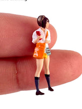 Load image into Gallery viewer, 1:64 Painted Figure Model Miniature Resin Diorama Camera Man Cute Girl Boy Sand