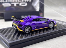 Load image into Gallery viewer, LCD 1:64 Purple Huracan STO Sports Model Diecast Metal Car New Collection