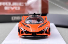 Load image into Gallery viewer, DMH 1:64 Orange Project Evo Racing Sports Model Diecast Metal Car New Collection
