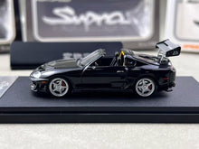Load image into Gallery viewer, FS 1:64 Black Supra A80 Targa Convertible Sports Model Diecast Metal Car New Collection