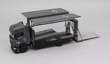 Load image into Gallery viewer, GCD 1:64 Grey Scania S730 Enclosed Double Deck Tow Truck Model Diecast Metal