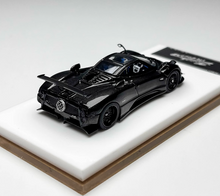 Load image into Gallery viewer, HH 1:64 Black Carbon Zonda Tricolore Racing Sports Model Diecast Metal Car New Collection