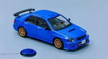 Load image into Gallery viewer, 1:64 Furuya Blue Impreza WRX STI VII 7 S202 Sedan Model Diecast Metal Car New Collection
